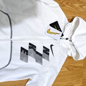 🤍🖤NWT Boys Nike hooded sweatshirt size L, 10/12